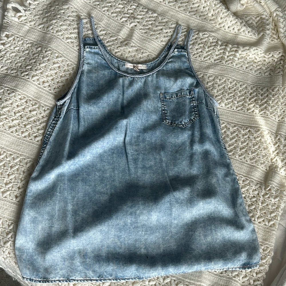 Soft denim tank